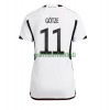 Maillot de Supporter Allemagne Mario Gotze 11 Domicile Coupe du Monde 2022 Pour Femme